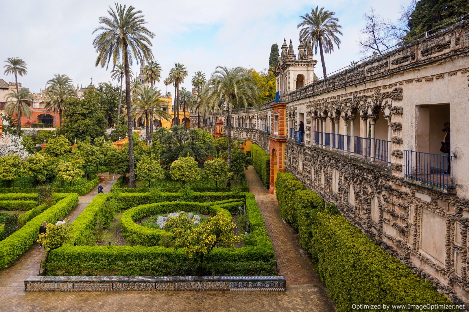 Real Alcazar de Sevilla on a quiet morning Seville Spain