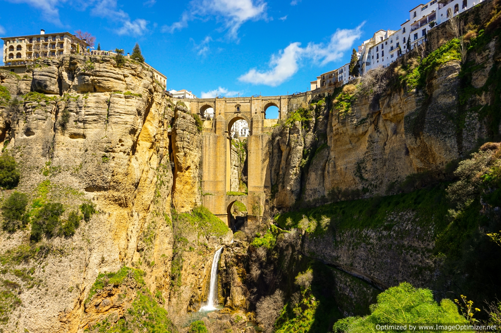 The famous bridge from Ronda Andalusia
