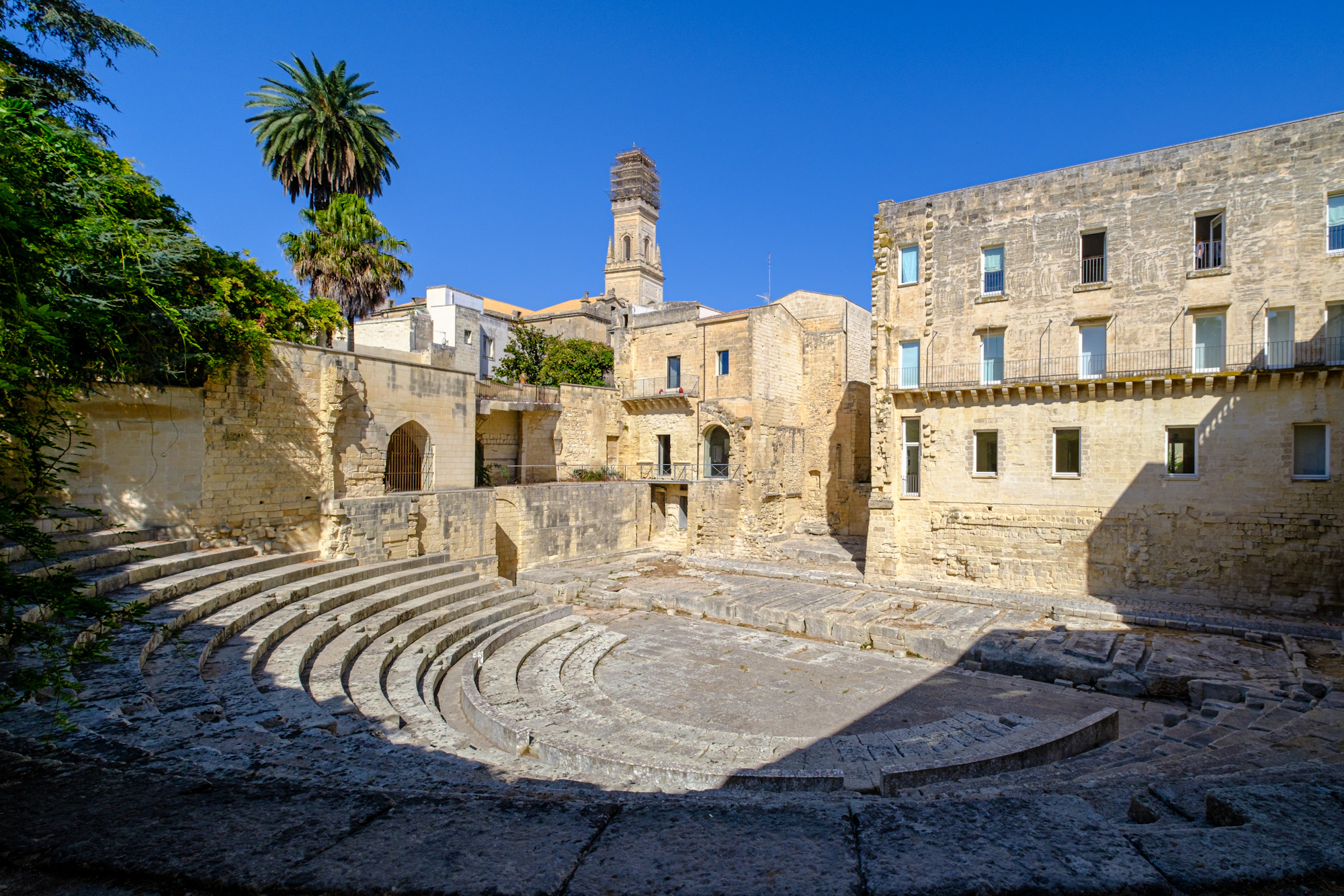 Beautiful architecture and monuments in Lecce Puglia