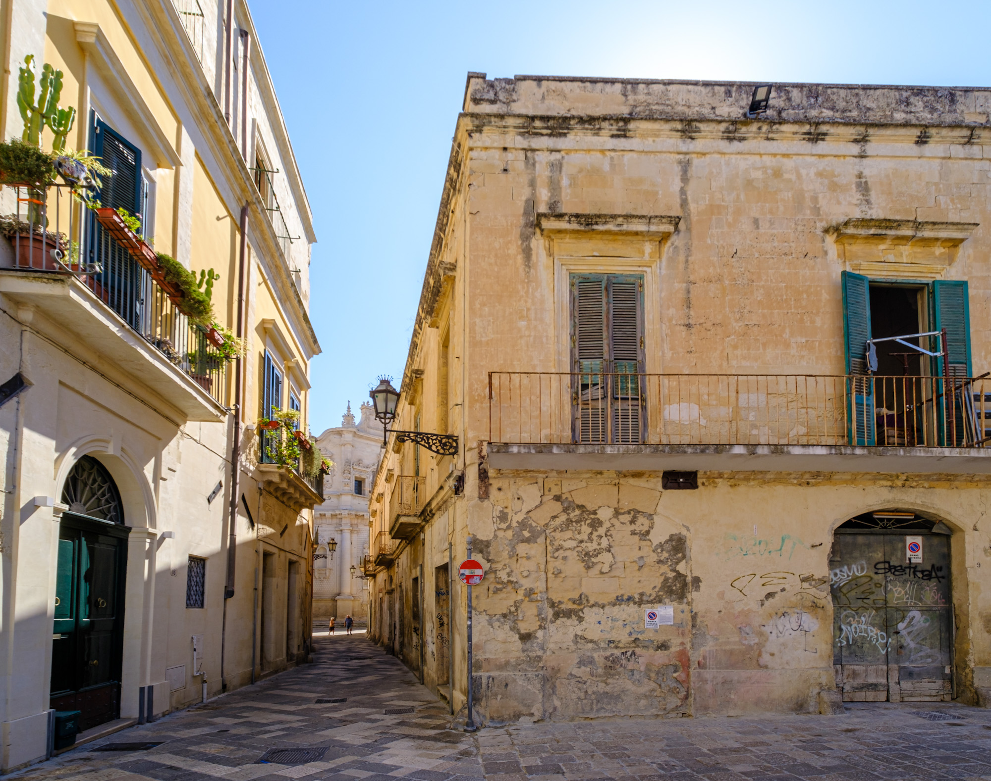 People walking the streets of Lecce Puglia