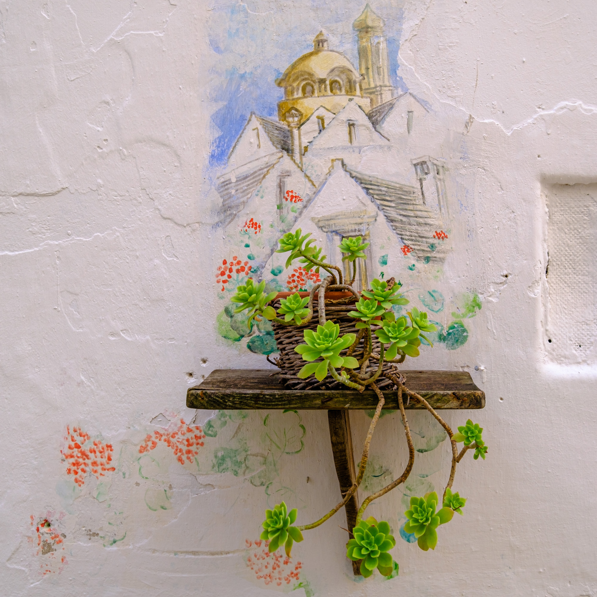 Street details in Locorotondo Puglia