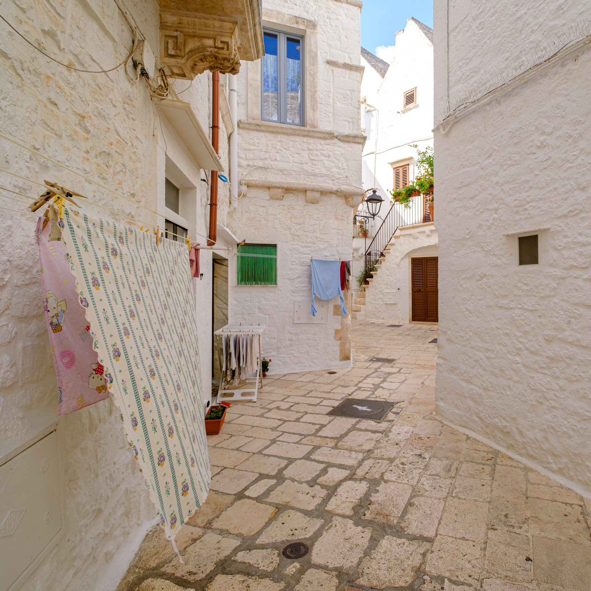 Empty street in Locorotondo Puglia