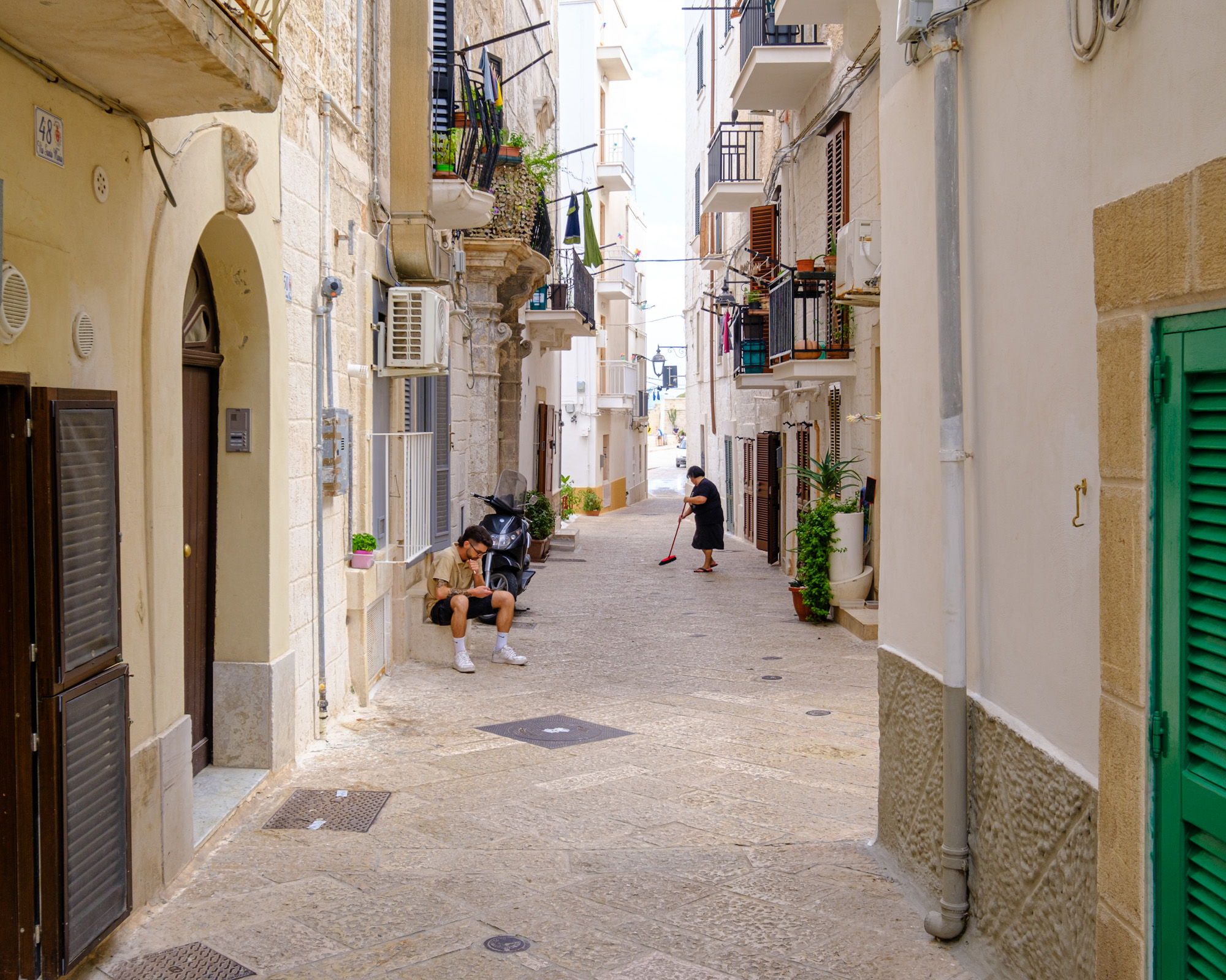 Street scenes in Monopoli Puglia