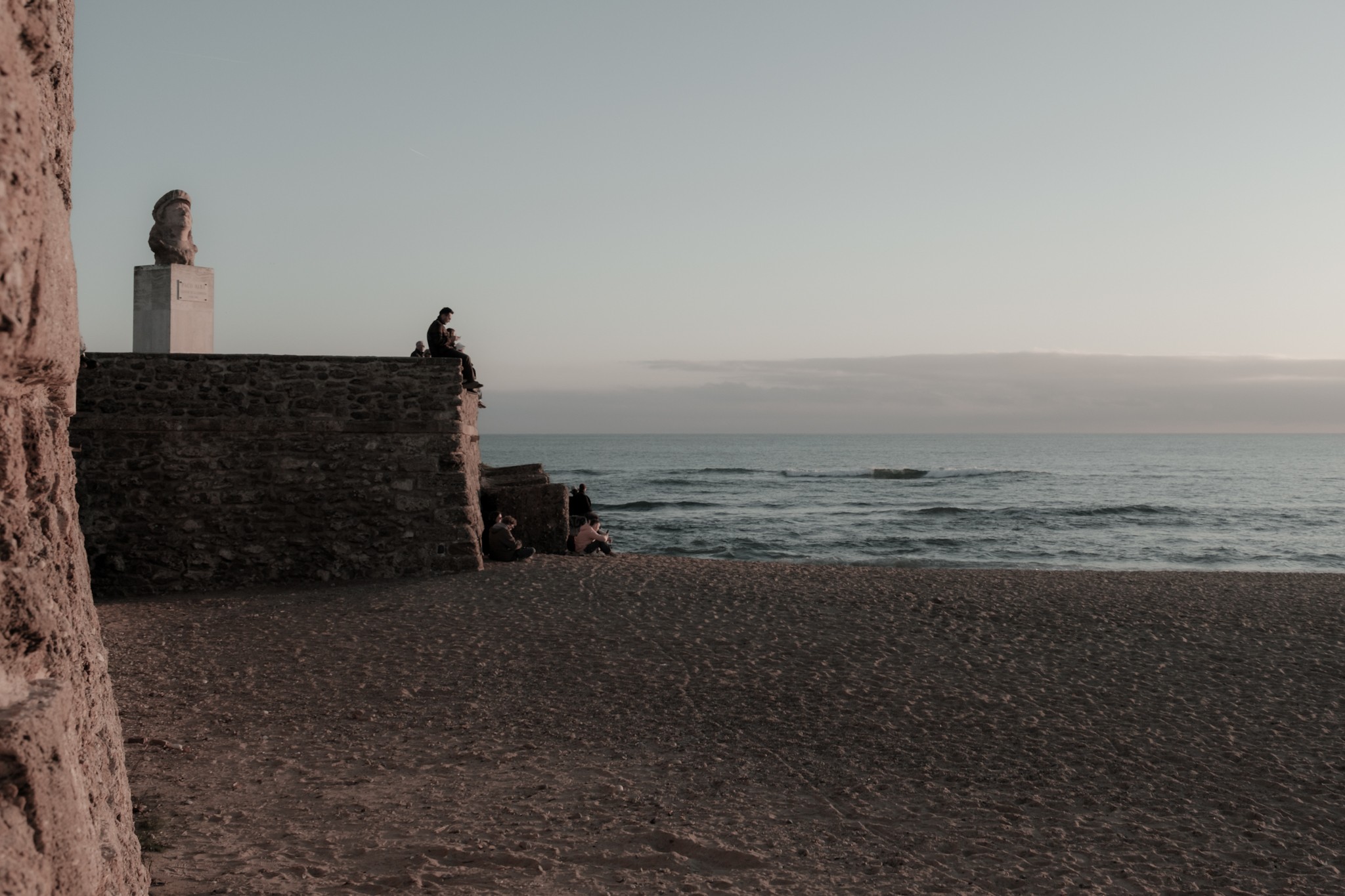 Waiting for the sunset in Cadiz Andalusia