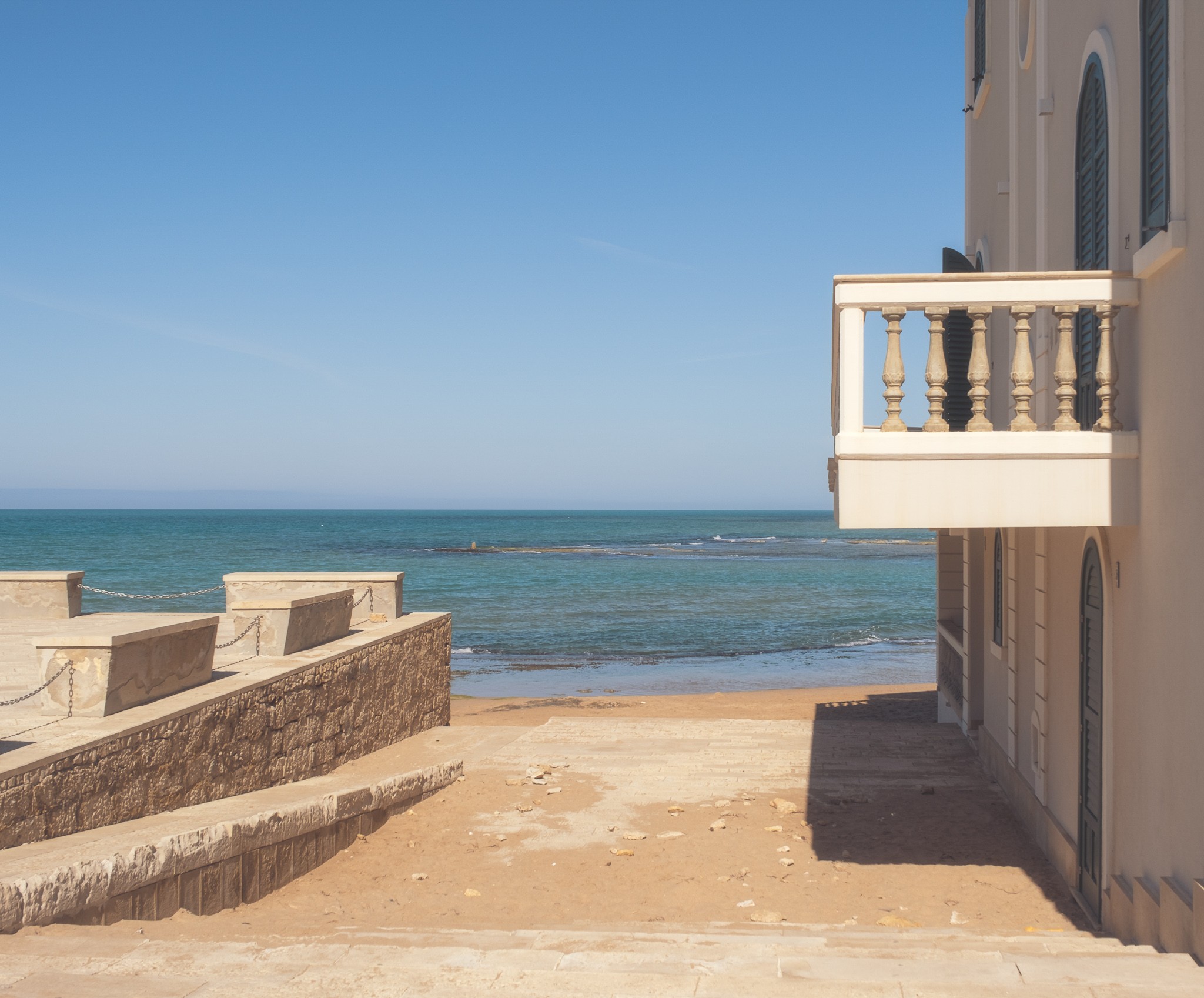 Postcard view from Casa di Montalbano Sicily