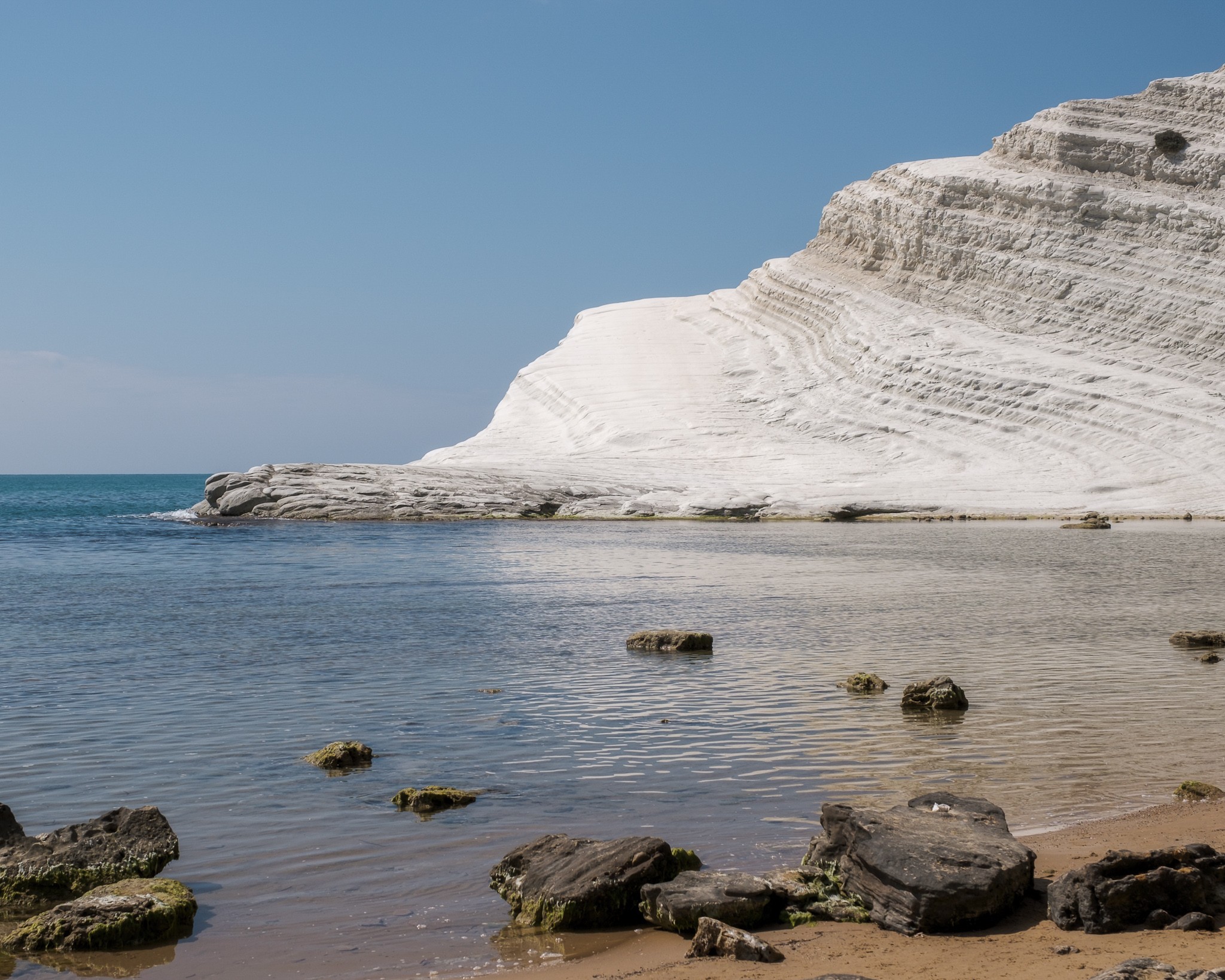 Scala dei Turchi on a quiet day in Sicily