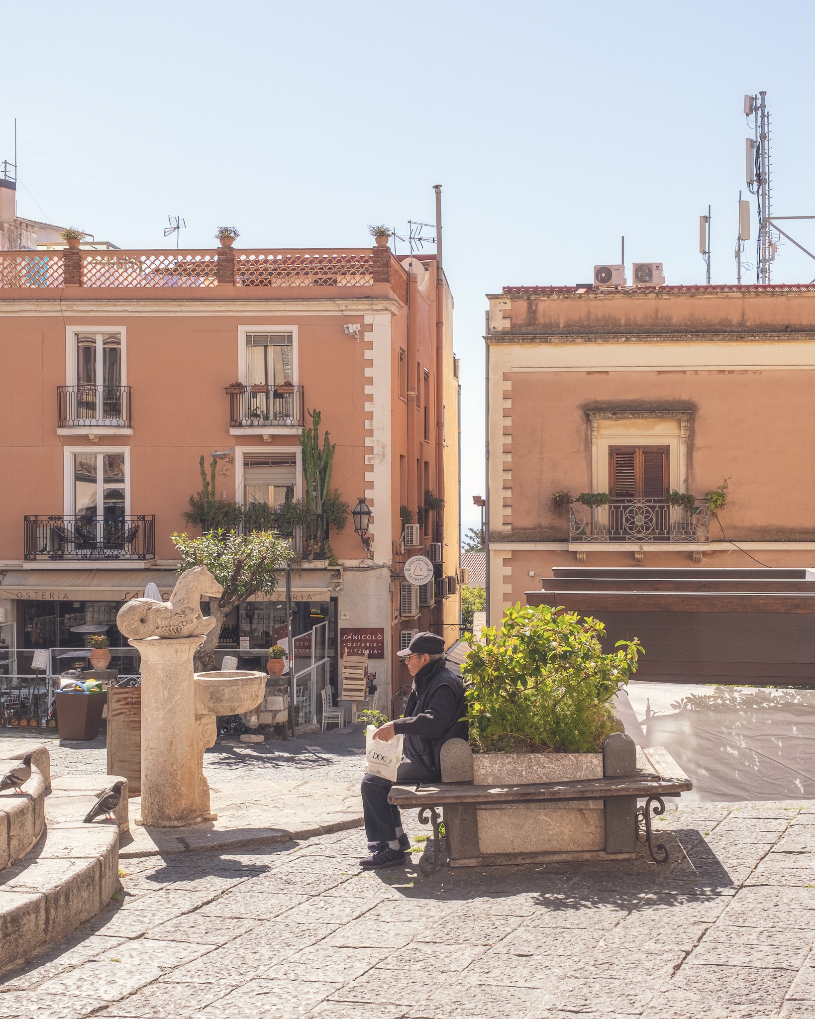 A quiet morning in Taormina Sicily