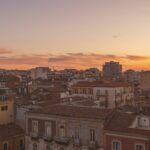 Watching the sunset from the balcony i Catania Sicily