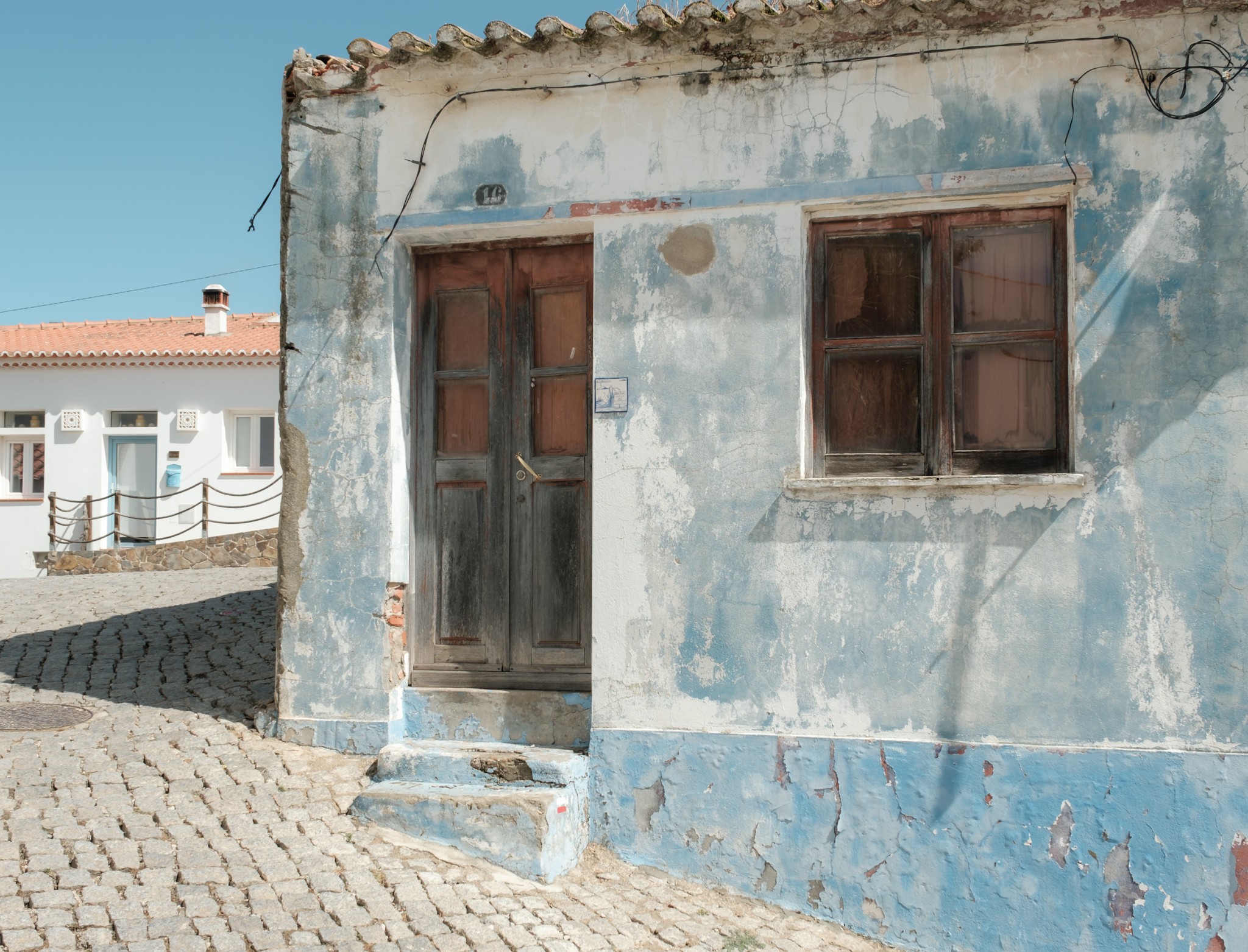 Quiet streets of Aljezur in Algarve