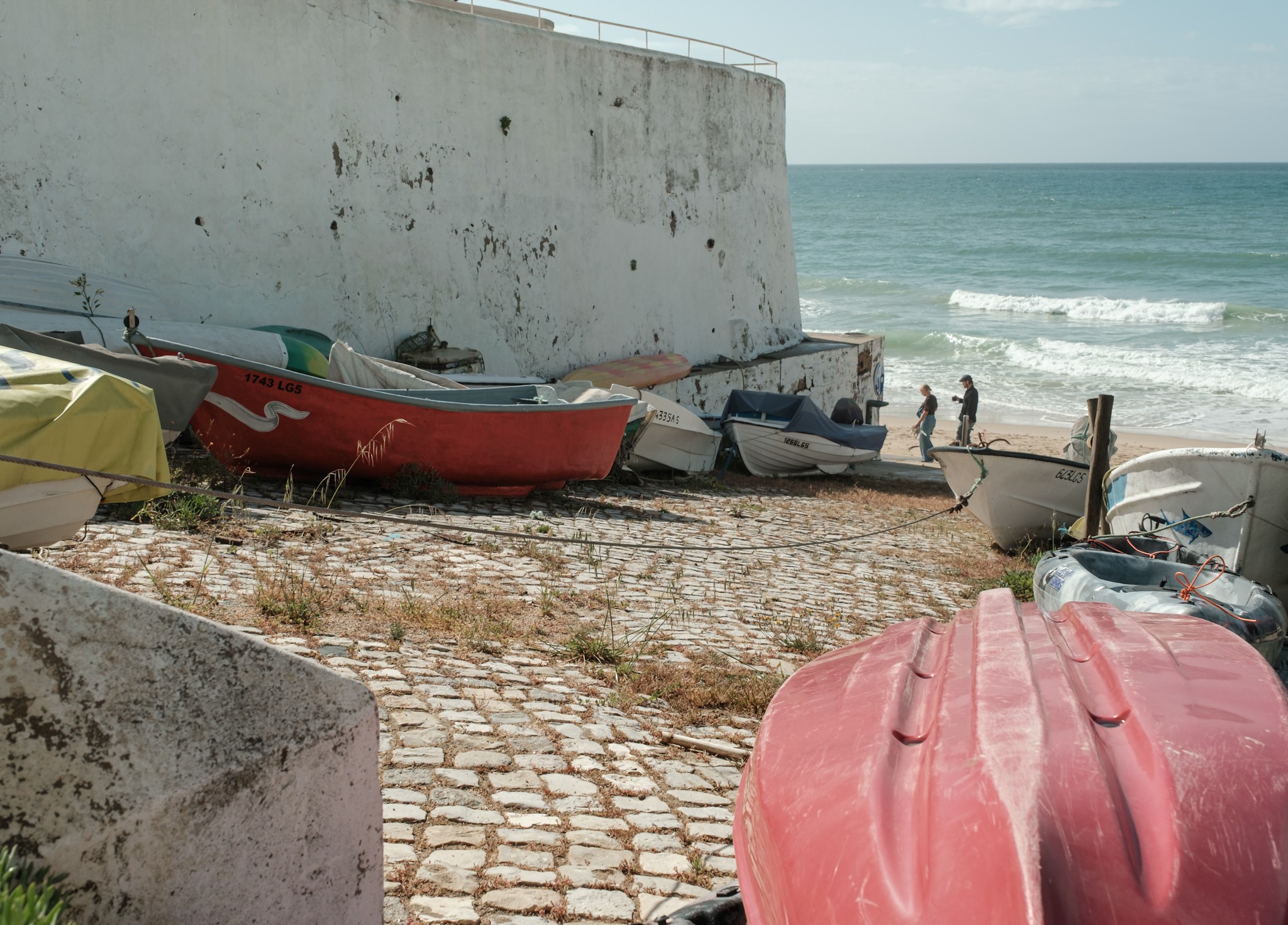 A quiet harbor in Burgau Algarve