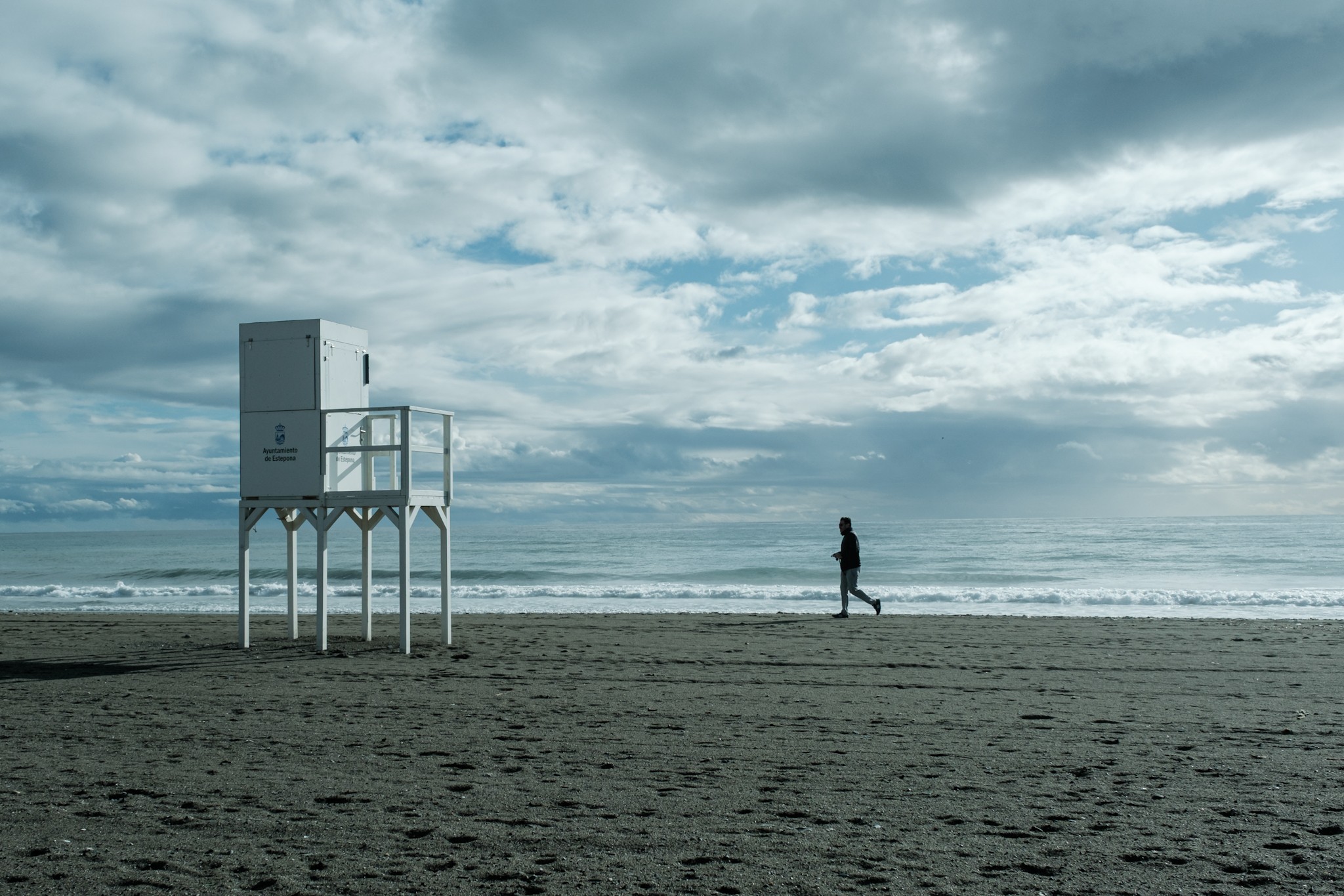 Quiet days at the beach in Estepona Andalusia