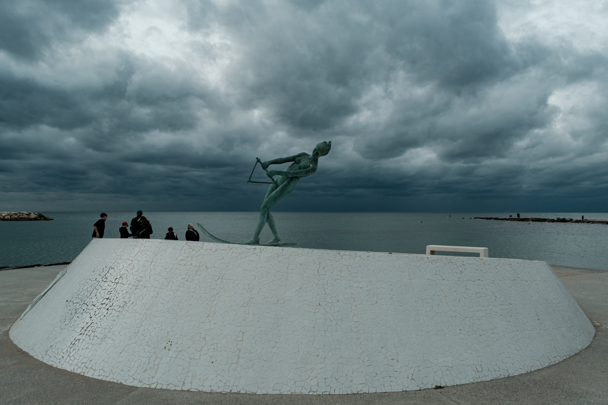 Storm approaching over Marbella Andalusia