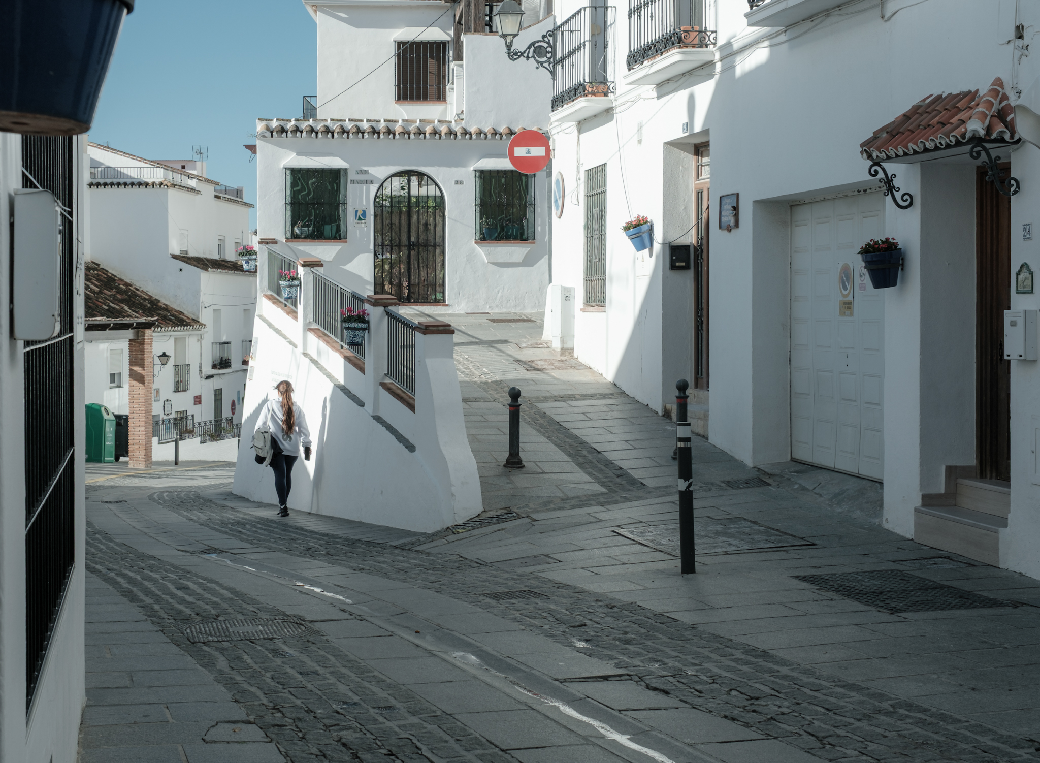 Quiet streets of Mijas Pueblo Andalusia