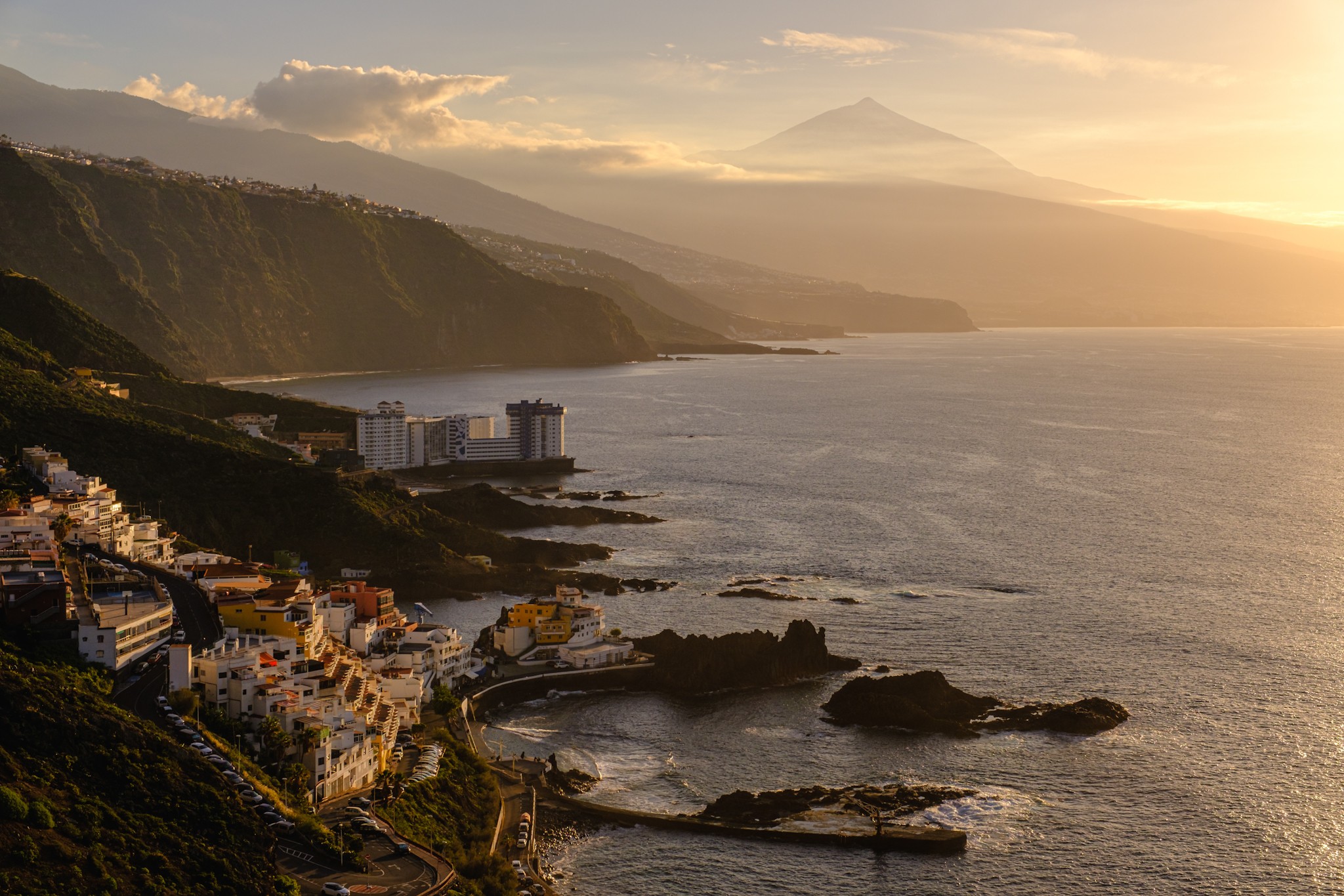 Sunset photography at Mirador El Pris Tenerife