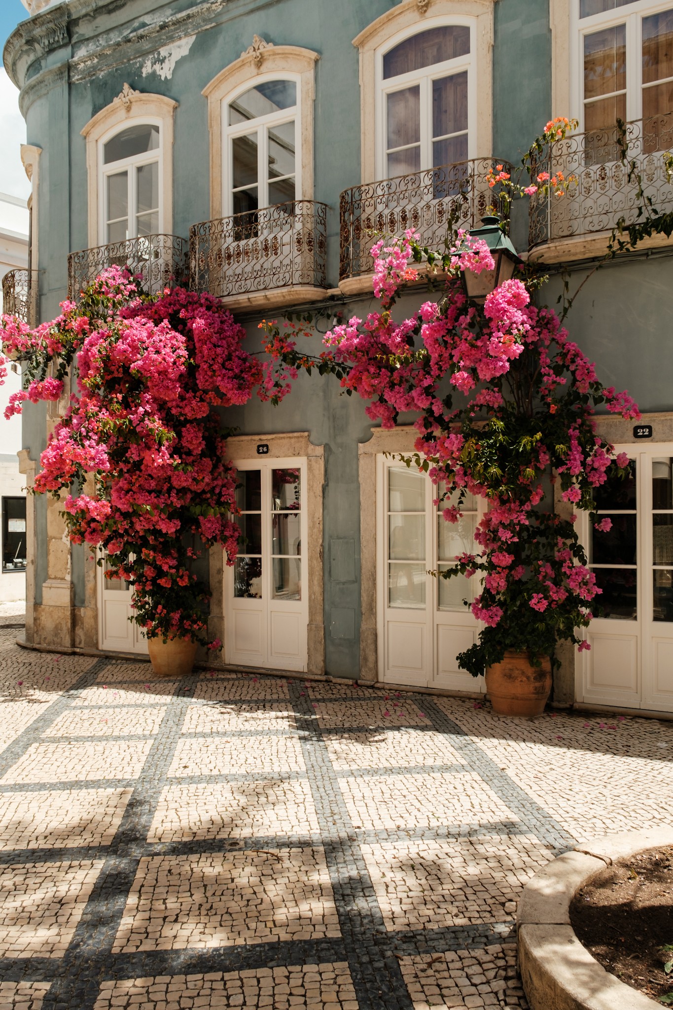Colored streets of Olhao Algarve