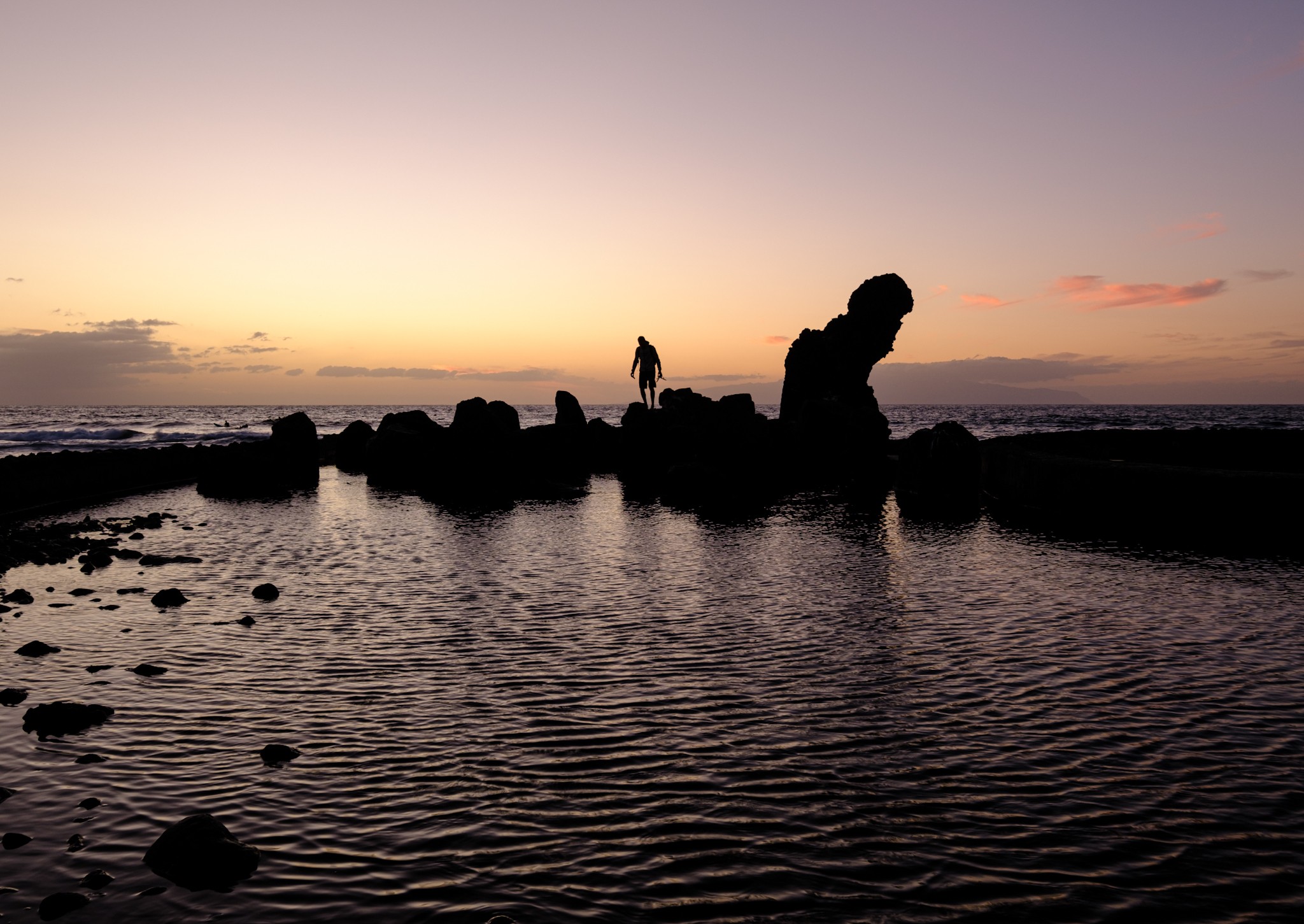 Sunset photography at Playa las Americas Tenerife