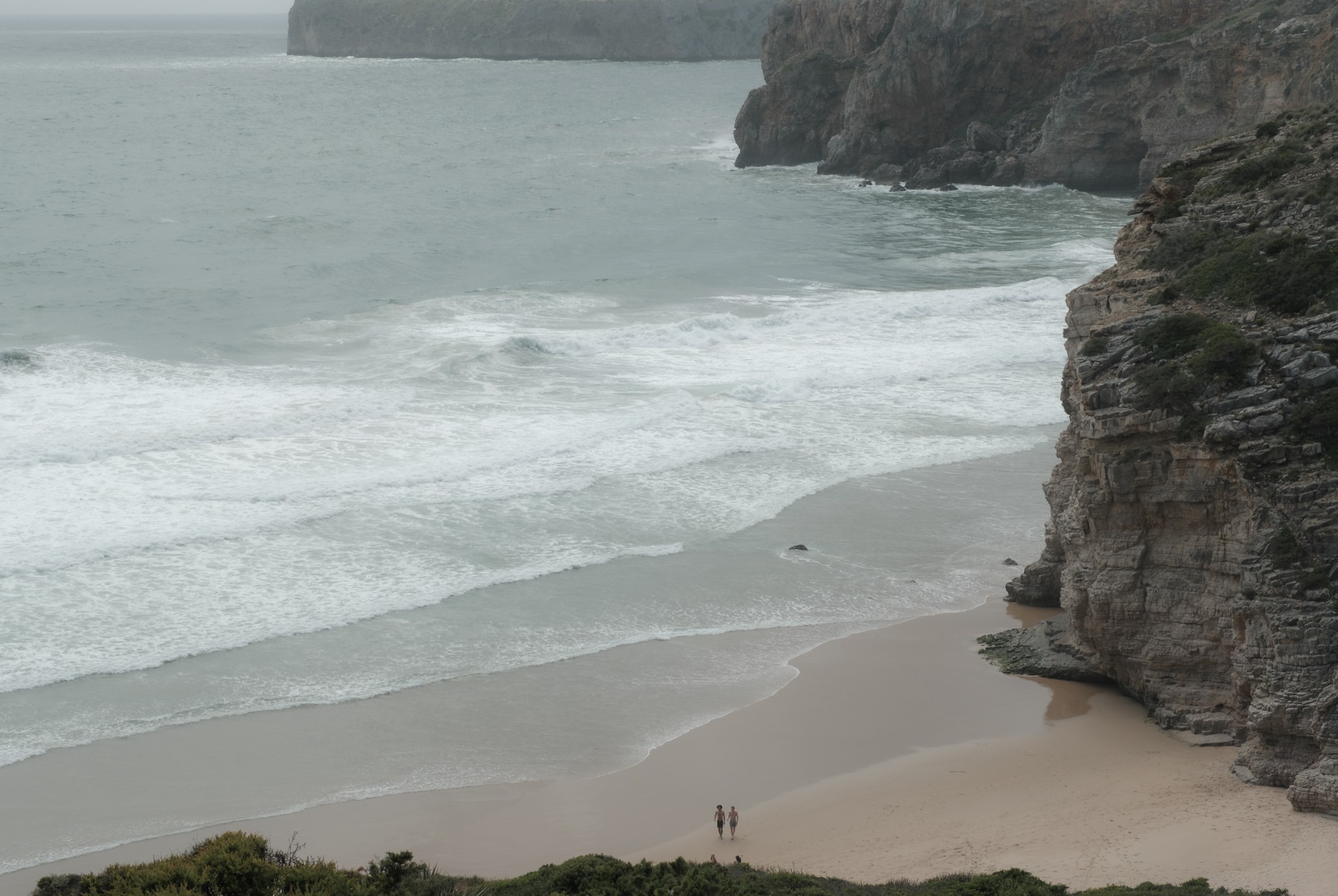 Cloudy day at Praia do Beliche in Algarve