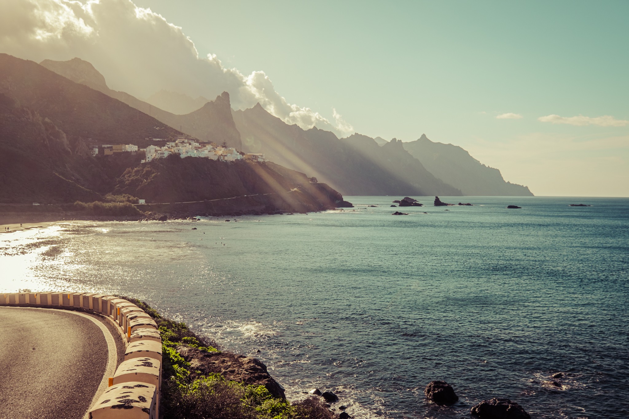 Road to Benijo beach in Tenerife