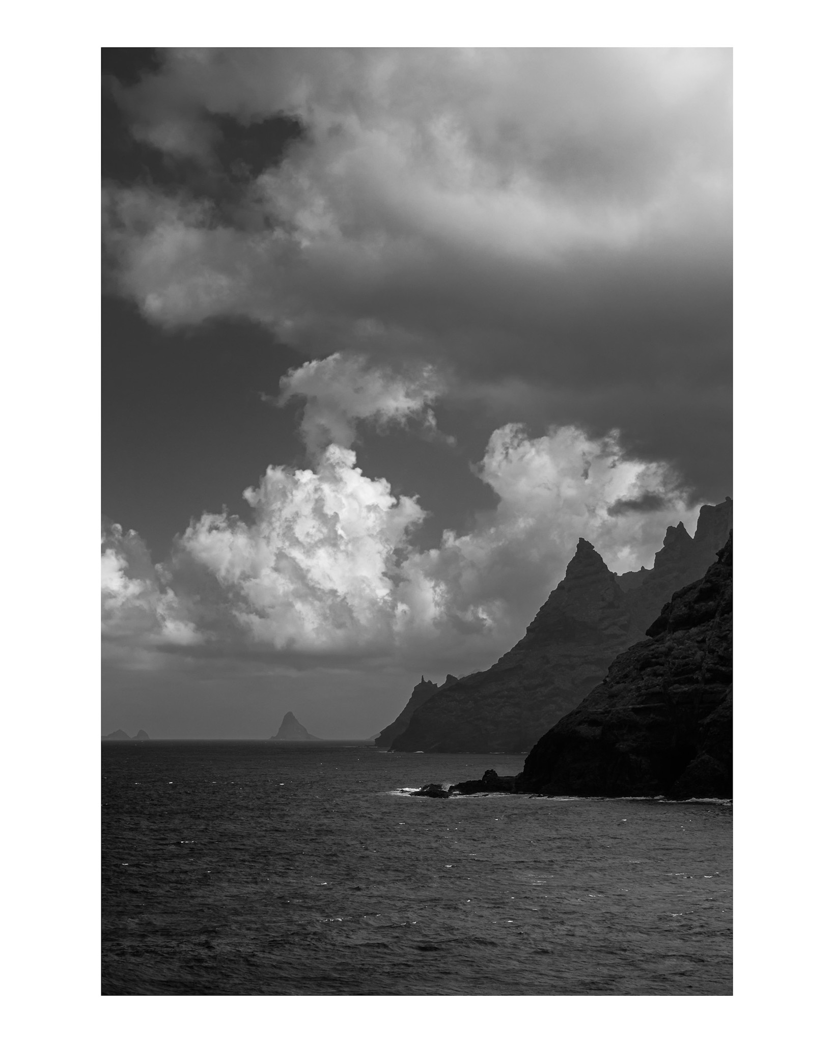 Punta del Hidalgo black and white photography in Tenerife